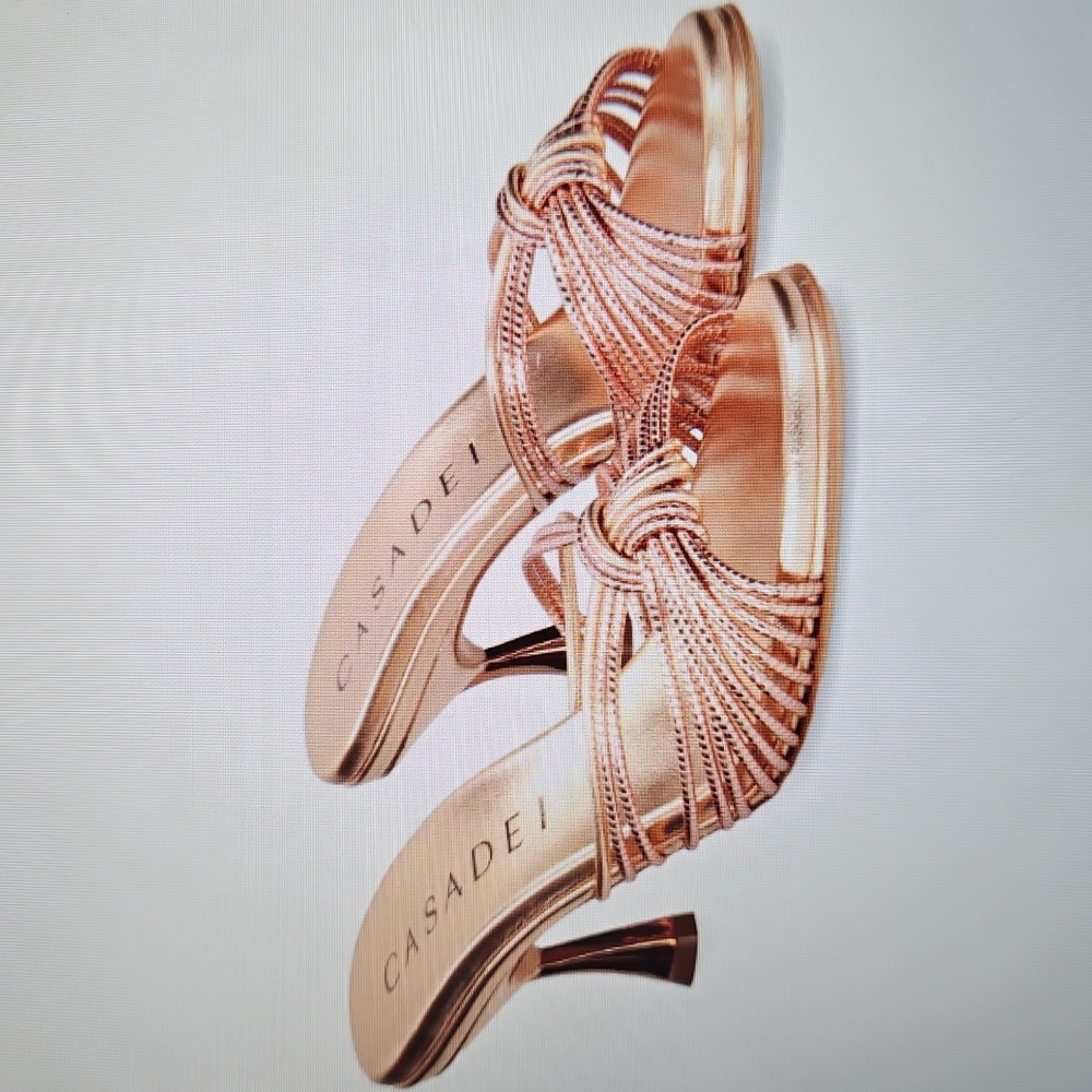 CASADEI: NEW glam Rose Gold Heels